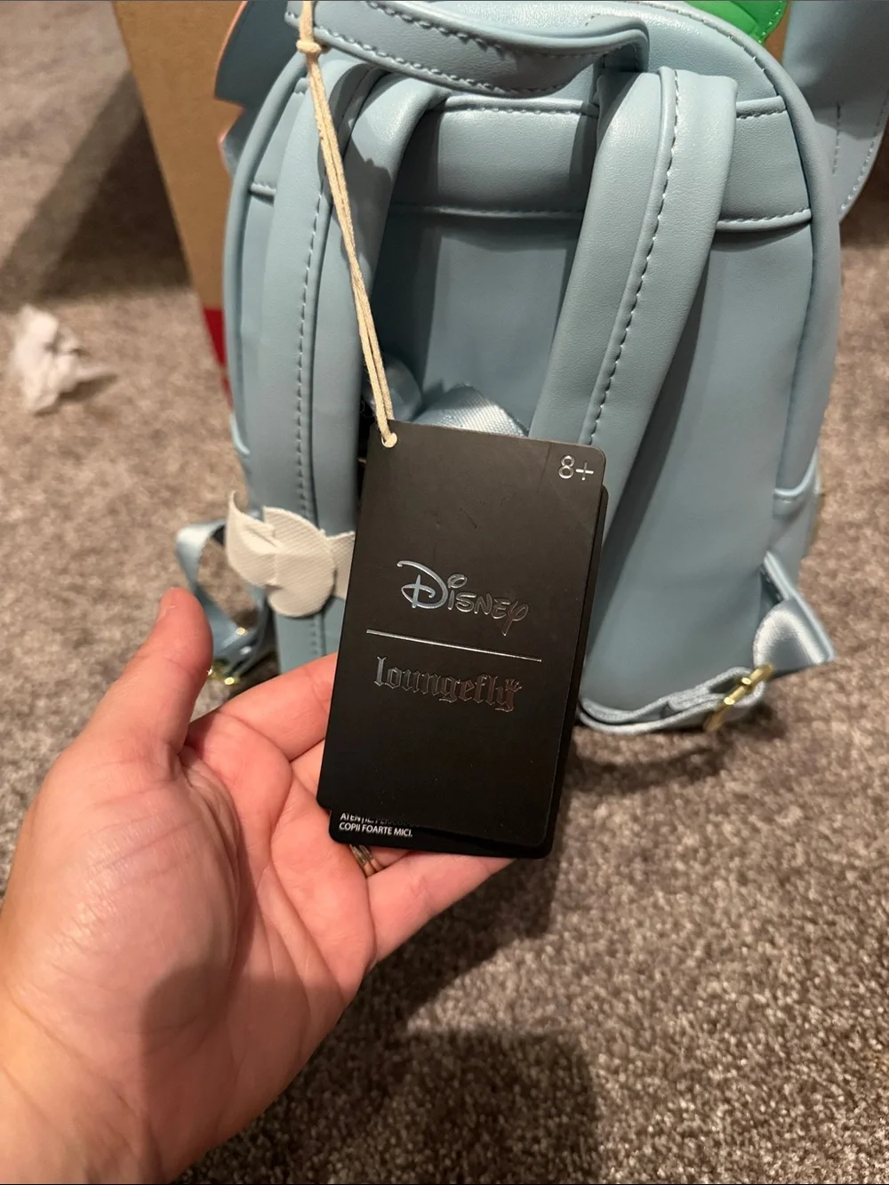 NWT !! Loungefly Stitch-Inspired Kids Backpack in Blue, Green & Pink